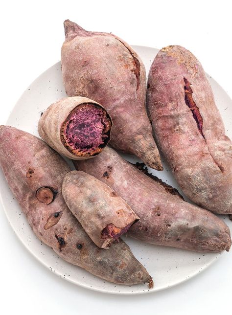 Amazing Health Benefits Of Okinawan Sweet Potatoes Meat And Sweet Potato Recipes, Sweet Potato Korean, Curried Salad, Sweet Potato Health Benefits, Potato Benefits, Potato Recipes Healthy, Sweet Potato Nutrition, Okinawan Sweet Potato, Sweet Potato Benefits