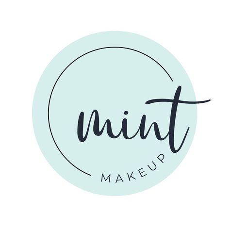 Keeping it fresh with this minty logo for Fi at Mint Makeup. minimallogodesign #logoshift #makeup🆗 Makeup Logo Design Ideas, Logo Design Ideas Beauty, Permanent Makeup Logo, Logo Design Makeup, Logo Design Ideas Graphics, Mint Makeup, Logo Design Hair, Logo Design Aesthetic, Green Colour Scheme