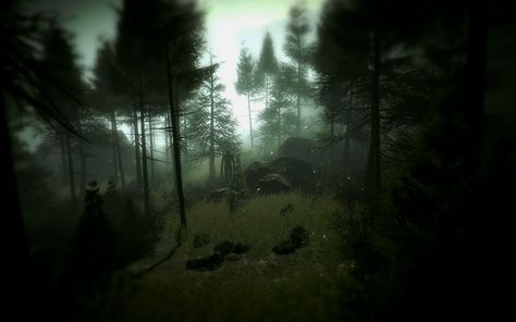 Slender woods. Slenderman Sightings, Slender The Arrival, Creepy Games, Midnight City, Pagan Gods, Slender Man, Slenderman, Anime Wall Art, The Arrival