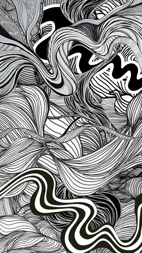 #blackandwhiteshuffle #blackandwhitecollage #wallpaper #blackandwhite #blackandwhiteaesthetic #art #wallpapers #squiggle #squiggles #doodles Black And White Squiggle Wallpaper, Squiggle Drawing, Squiggle Art, Sharpie Drawings, Print Ideas, Drawing Inspo, Black And White Aesthetic, Background Pictures, Environmental Art