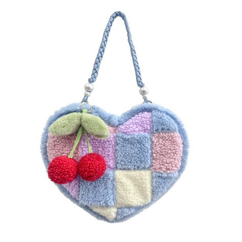 Cherry Cross Stitch, Y2k Rainbow, Kylie Francis, Purple Pastel, Heart Quilt, Pretty Bags, Bag Light, Shoulder Messenger Bag, Cute Bags