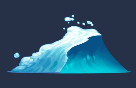 Spirit Animation, Water Concept, Animation Effect, Waves Animation, Water Animation Tutorial, Wave Animation, 2d Water Animation, Water Animation Gif, Water Animation