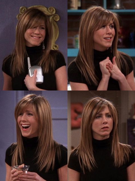 Jennifer Aniston Haircut, Rachel Green Hair, Rachel Haircut, Jennifer Aniston Hair, Dark Brunette Hair, Long Length Hair, Jenifer Aniston, Corte Bob, Brunette Hair With Highlights