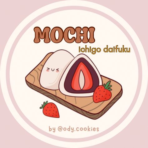 Logo Kuliner Design, Logo Design Makanan, Mini Diary, Materi Bahasa Jepang, Cute Food Art, Branding Design Logo, Mochi, Food Art, Logo Branding