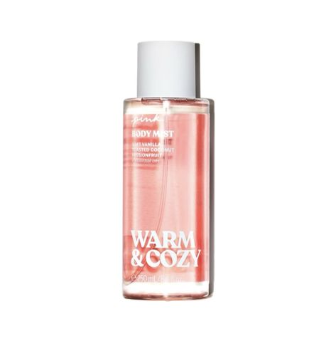 Pink warm and cozy body mist Warm And Cozy Perfume, Cozy Perfume, Pink Body, Toasted Coconut, Birthday Wishlist, Christmas Mom, Perfume Collection, Body Mist, Christmas Wishlist