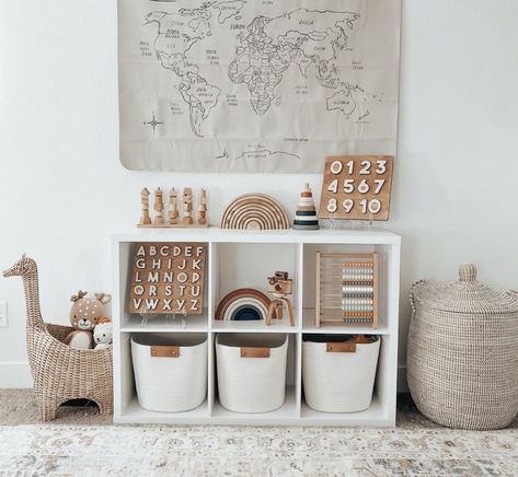 Neutral Nursery Playroom, Kids Rooms Inspo, Living Room Playroom, Baby Playroom, Baby Room Neutral, Kids Playroom Decor, Baby Boy Room Decor, Toddler Room Decor