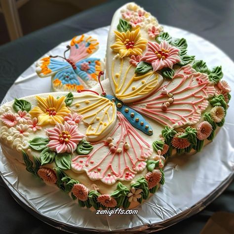 Butterfly Shape Cake, Moth Cake, Butterfly Shaped Cake, Butterfly Birthday Cake, Soccer Ball Cake, Grandma Cake, Butterfly Birthday Cakes, Beautiful Cake Designs, Butterfly Cake