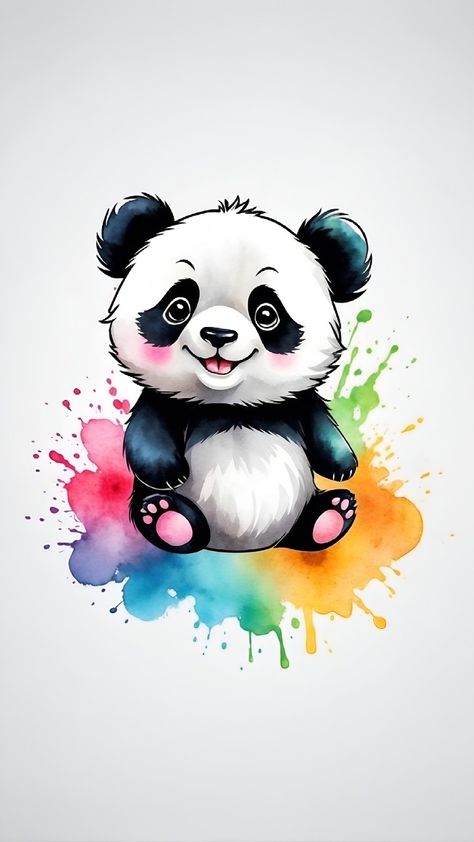 #cute panda #🐼 Panda Bears Wallpaper, Panda Bear Tattoos, Pet Memorial Tattoo, Cute Panda Drawing, Collage Photo Frame Design, Dinosaur Tattoo, Panda Tattoo, Panda Drawing, Do What You Like