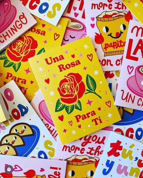 Mexican Valentines Day Gifts, Spanish Valentines Cards, Valentines Grams, Mexican Valentines Day, Mexican Valentines, Valintines Day, Valentines Cookies, Candy Grams, Mexican Gifts