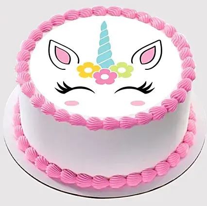 Simple Unicorn Cake Design Unicorn Cake Design, Flower Cake Design, Cake Design For Men, Cake Designs For Kids, Circle Cake, Online Cake Delivery, Unicorn Birthday Cake, Simple Cake Designs, Birthday Chocolates