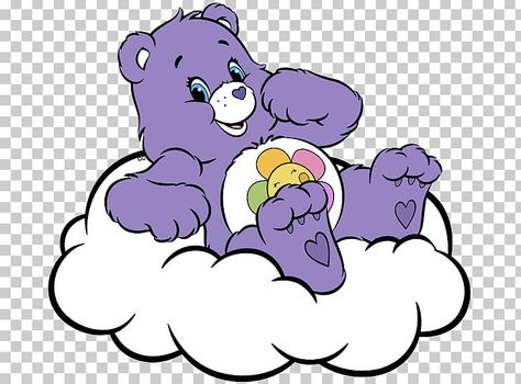 Harmony Bear Care Bear, Care Bears Icons, Harmony Care Bear, Care Bears Png, Bears Illustration, Care Bears Funshine Bear, Harmony Bear, Purple Teddy Bear, Care Bear Tattoos