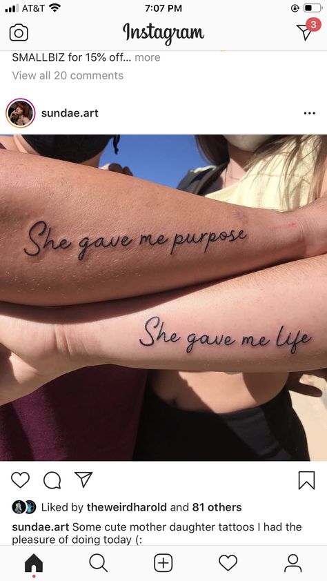 Mum And Daughter Tattoo, Mommy Daughter Tattoos, Lotus Flower Tattoos, Mother Son Tattoos, Maching Tattoos, Father Daughter Tattoos, Mom Daughter Tattoos, Matching Friend Tattoos, Cute Matching Tattoos