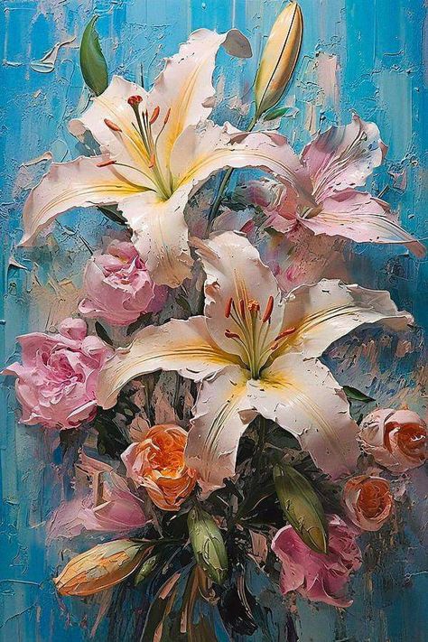 Diamond Art Painting, Gems Art, Impressionist Art, Flower Art Painting, Illustrations And Posters, Diamond Art, Art Paint, Painting Kits, Floral Painting