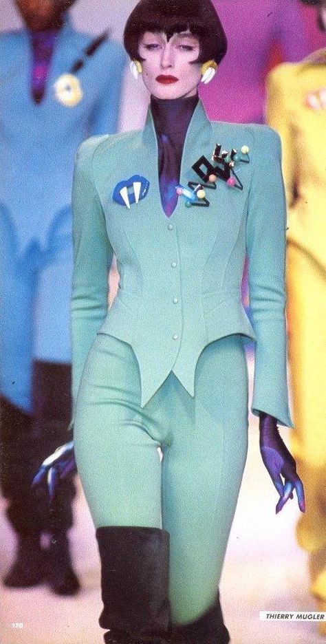 Sasha Velour, David Koma, Futuristic Fashion, 1980s Fashion, Thierry Mugler, Bioshock, Moda Vintage, 80s Fashion, Mode Vintage