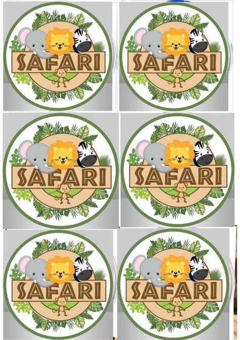 Safari Cupcake Toppers Printable, Safari Cupcakes, Theme Cupcakes, Cupcake Toppers Printable, Safari Theme, Cupcake Toppers, Cake Toppers, Cupcake, Cake