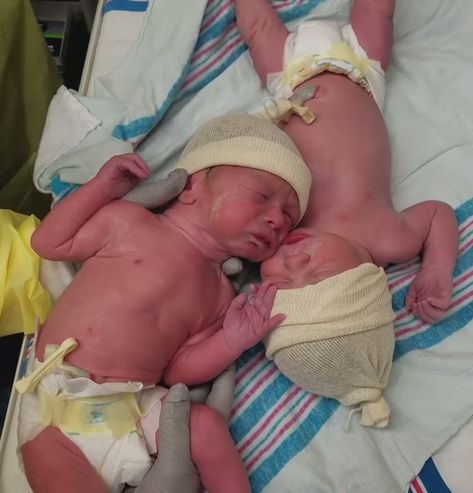 Newborn Twins Upset When Nurses Separate Them Multiples Baby, Twin Photos, Newborn Twins, After Birth, Twin Boys, How To Have Twins, Twin Brothers, Baby Makes, Second Baby