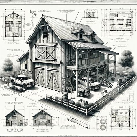 Joe Rusinko, Author at Barndo Build Plans Horse Barn Layout Floor Plans, Barn Layout Multi Animal, Garage Drawing, Simple Horse Barn Plans, 4 Stall Horse Barn Plans, 10 Stall Horse Barn Floor Plans, Custom Door Handle, Homestead Layout, Barn Layout