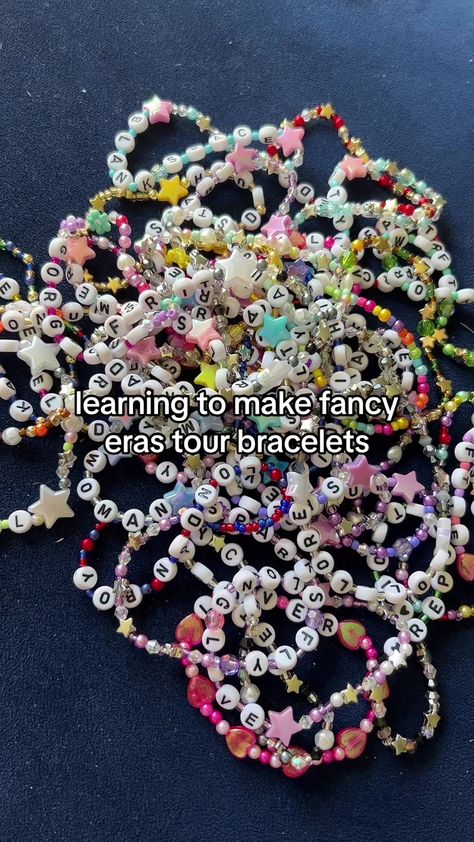 TikTok · AurasMoonstone Fancy Friendship Bracelets, Swifty Bracelets, Wembley N1, Eras Tour Bracelets, Fancy Bracelets, Cute Friendship Bracelets, Taylor Swift Party, Taylor Swift Birthday, Taylor Swift Tour Outfits