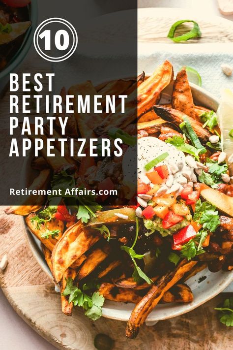 Looking for some great appetizer ideas? Check out these delicious healthy retirement party appetizers that will be sure to impress your guests.#party#Retirement #Party Appetizers #seniors#elderly Appetizer Ideas, Party Appetizers, Great Appetizers, Retirement Party, Party Food Appetizers, Retirement Parties, Appetizers For Party, Party Food, Appetizer