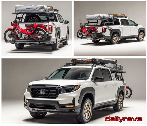 Honda Ridgeline Overland, Honda Ridgeline Lifted, Honda Ridgeline Accessories, Ridgeline Honda, Honda Ridgeline Custom, Honda Motors, Overland Vehicles, Honda Ridgeline, Gmc Canyon