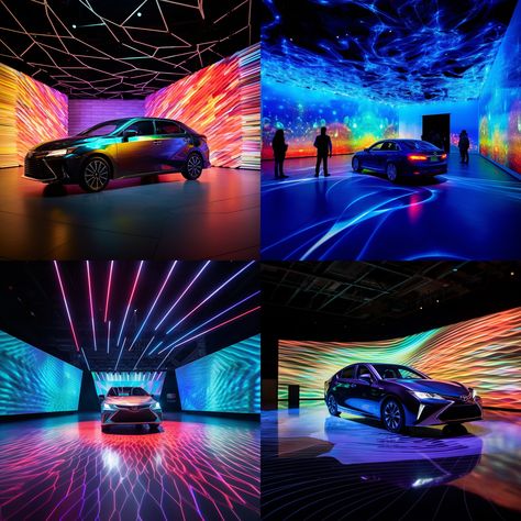 Toyota Car Art Exhibition :: Behance Experiential Marketing Events, Toyota Car, Experiential Marketing, Creative Display, Toyota Cars, Event Marketing, Graphic Design Branding, Experiential, Car Art