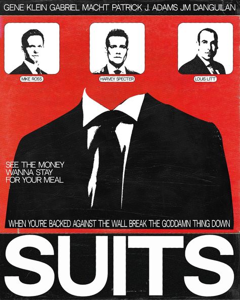 🆂🆄🅸🆃🆂 … …. … suits poster mock up 👨🏻‍💼 .. … …. #suits #suitstvshow #graphicdesign #posterdesign #vintageposter #harveyspecter #mikeross #louislitt #typeography #posterart Succession Poster, Suits Poster, Frank Underwood Quotes, Poster Mock Up, Frank Underwood, Lincoln Lawyer, Suits Show, Gina Torres, Suits Series