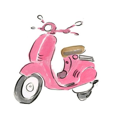 Updates from bbriggsillustration on Etsy Beth Briggs, Pink Vespa, Illustration Calendar, Dog Calendar, Dog Greeting Cards, The Road Less Traveled, Road Less Traveled, Dog Tote, Tiny Prints