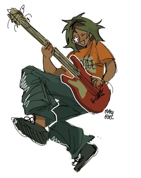 Design Reference Character, Character Playing Guitar Reference, Rock Star Poses Drawing, Drawing Reference Poses Guitar, Hold Guitar Reference, Drawing Poses Guitar, Man With Guitar Drawing, Person Playing Instrument Reference, Skater Poses Reference