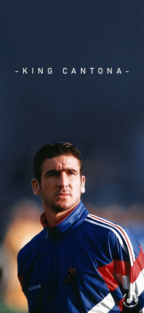 King Eric Cantona French former football player Manchester United F.C. Eric Cantona Wallpaper, Eric Cantona, Retro Football, Man Utd, Football Player, Football Players, Manchester United, Real Madrid, Manchester