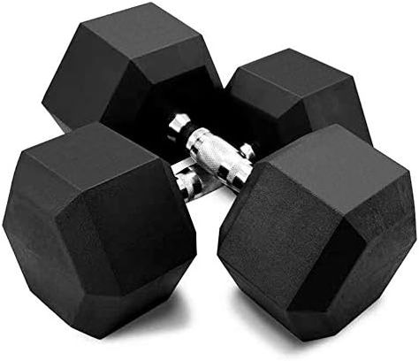 Hex Rubber Dumbbell with Metal Handles for Home Gym Strength Training Muscle Exercise Choose Weight (50lb, 60lb, 70lb, 80lb,90lb, 100lb) Check more at https://uk.productsoffer.in/hex-rubber-dumbbell-with-metal-handles-for-home-gym-strength-training-muscle-exercise-choose-weight-50lb-60lb-70lb-80lb90lb-100lb/ Gym Dumbbells, Barbell Set, Strength Training Routine, Barbell Weights, Compression Arm Sleeves, Hex Dumbbells, Gym Weights, Free Weights, Home Workout Equipment