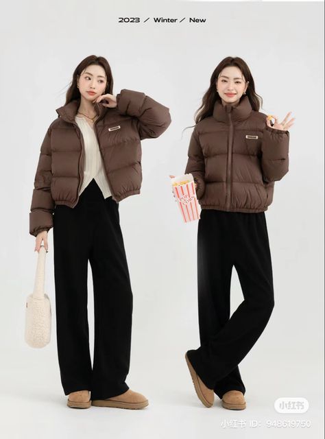 Korean Winter Outfits Casual, Japanese Winter Outfits Women, Winter Outfits Asian, Simple Korean Outfits, Korean Outfits Winter, Outfit Ideas Asian, Japan Outfit Winter, Korean Winter Outfits, Fall Outfits Korean