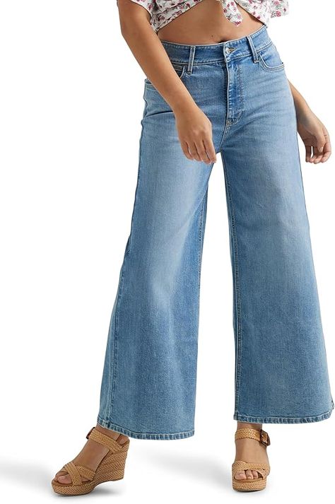 About this item
REGULAR FIT. You'll want to make a beeline for our Women's A-Line Denim Crop Jean. It's styled with a flattering high-rise waist, an A-line silhouette, a wide leg and a perfectly cropped length. Inseam: 27".
YOUR NEW FANCY PANTS. The perfect combination of style, comfort and authentic quality, this high-wasted jean always has your back. School Trends, Jeans Light Wash, Fancy Pants, Jeans Light, Luxury Store, Pharmacy Gifts, Cropped Jeans, Beauty And Personal Care, Blue Denim