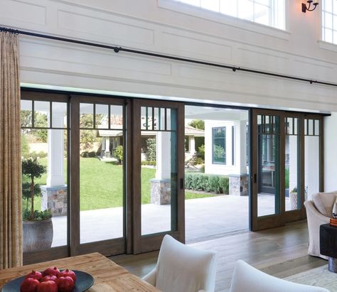 Traditional Patio Doors, Sliding Door Blinds, Sliding Glass Doors, Sliding Patio Doors, Patio Door, French Doors Interior, Kitchen Doors, Interior Barn Doors, Barn Doors Sliding