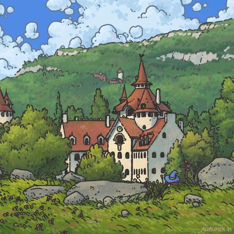 Home / X Minecraft Forest, Forest Castle, Cozy Village, Arte Indie, Architecture Drawing Art, Gone Forever, Fantasy Art Landscapes, Game Inspiration, Environment Concept Art