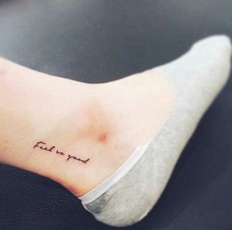 Word Tattoo Placements, Inner Ankle Tattoos, Foot Tattoo Quotes, Meaningful Wrist Tattoos, Tattoo Ankle, Ankle Tat, Ankle Tattoo Designs, Ankle Tattoos For Women, Foot Tattoos For Women