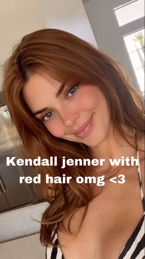 Kendall Jenner With Red Hair, Kendall Jenner Red Hair, Kendall Jenner Cooper Hair, Kendall Jenner Hair Copper, Kendall Jenner Red-haired, Kendall Jenner, Hair Goals, Maquillaje De Ojos, Red Hair