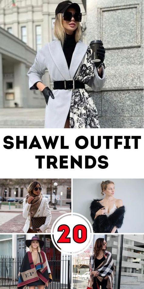 Black Shawl Outfit, Shawl Over Dress, Shawl Outfit Winter, Shall Outfits, Shawl Outfits, Shawl Ideas, Minimalist Fashion Chic, Shawl Outfit, Jeans Outfit Winter