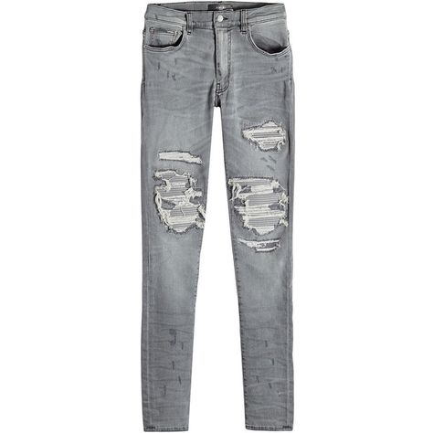 Amiri Distressed Skinny Jeans (€1.049) ❤ liked on Polyvore featuring jeans, grey, mens ripped jeans, mens distressed skinny jeans, mens torn jeans, mens distressed jeans and mens destroyed jeans Mens Grey Jeans, Mens Distressed Jeans, Mens Ripped Jeans, Grey Jeans Men, Torn Jeans, Ripped Jeans Men, Gray Jeans, Jeans Grey, Destroyed Jeans