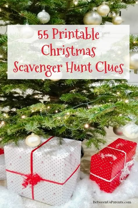 70 Printable Christmas scavenger hunt clues Christmas Riddle Scavenger Hunt, Christmas Scavenger Hunt Clues For Teens, Christmas Scavenger Hunt Ideas For Teens, Christmas Indoor Scavenger Hunt, Christmas Scavenger Hunt For Adults, Christmas Scavenger Hunt Clues, Printable Christmas Scavenger Hunt, Christmas Hunt, Christmas Gift Hunt