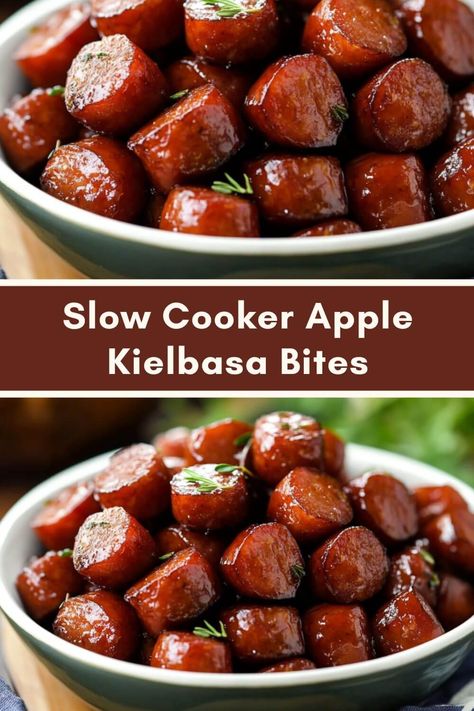 Slow Cooker Apple Kielbasa Bites Slow Cooker Apple Kielbasa Bites Cooktop Cove, Sausage In A Crockpot, Beer And Brats Crockpot, Kielbasa Crockpot Recipes Slow Cooker, Kielbasa Appetizer Recipes Crockpot, Crockpot Breakfast Sausage Links, Kabasa Sausage And Pineapple Recipes, Kielbasa Bites Crockpot, Kielbasa And Apples