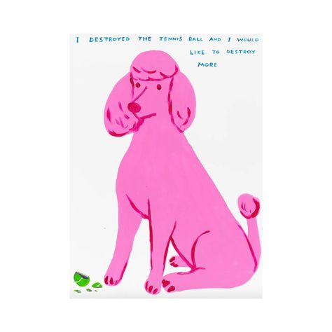 🔥New Release Alert🔥 Still available: David Shrigley - I Destroyed The Tennis Ball - 2023 David Shrigley, Tennis Ball, Mixed Media Painting, Andy Warhol, Banksy, Nara, Featured Artist, Limited Edition Prints, Somerset