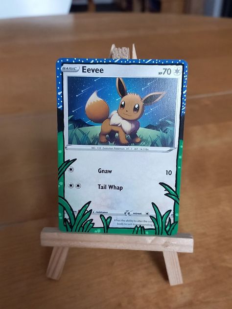 Diy Pokemon Crafts, Pokemon Full Art, Pokemon Room, Posca Markers, Pokemon Diy, Pokemon Craft, Original Pokemon, Paint Cards, Pokemon Card