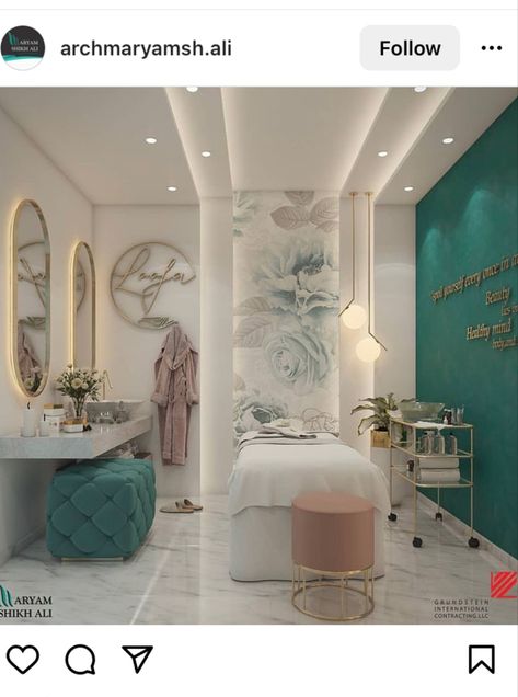 Home Spa Room Decor, Massage Room Ideas, Spa Esthetics, Home Massage Room, Spa Room Design, Massage Room Design, Massage Room Decor, Home Spa Room, Esthetician Room Decor