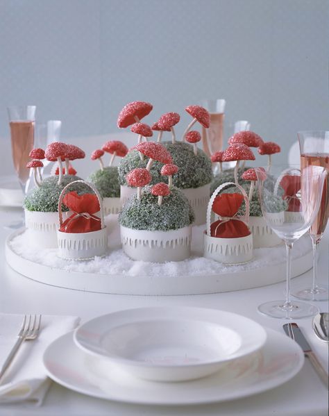 Votive Centerpieces, Cake Stand With Dome, Quails, Candy Display, Cone Christmas Trees, Holiday Tablescapes, Holiday Recipes Christmas, Holiday Centerpieces, Centerpiece Ideas