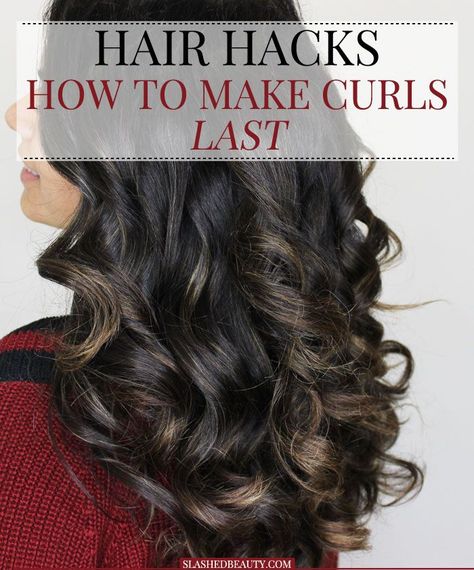 Curling Long Straight Hair, Big Curls For Long Hair, Hair Hack, Hair Curling Tips, Hair Gloss, Curls For Long Hair, Face Shape Hairstyles, Big Curls, Dull Hair