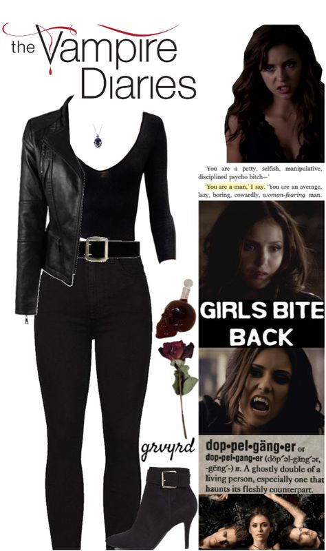 Katerina Petrova Outfits, Kathrine Perice Halloween Costume, Katherine Pierce Black Outfit, Kathrine Pierce Outfit, Kathrine Perice Outfits, Katherine Pierce 1864 Outfit, Katherine Pierce Style, Tvd Outfit Ideas, Kathrine Perice Outfits Halloween