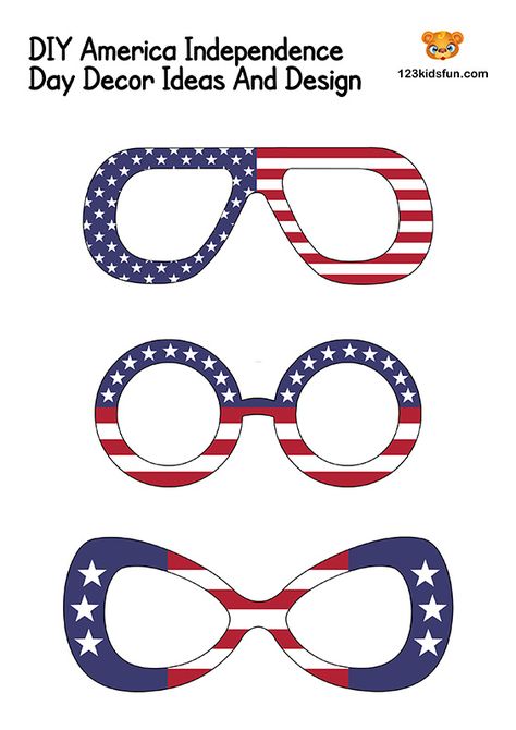 Usa Decorations, 4th Of July Parade Crafts For Kids, Party In The Usa Activities For Kids, Usa Flag Printable, Fourth Of July Printables Free For Kids, Fouth Of July Crafts, Patriotic Printables, America Independence Day, American Day