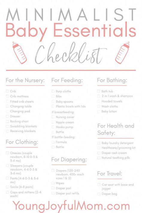 Simple Baby Registry, Minimalist Baby Essentials, Sofia Grace, Baby Essentials Checklist, Bebe Video, Baby Essential Checklist, Newborn Checklist, Essentials Checklist, Baby Life Hacks