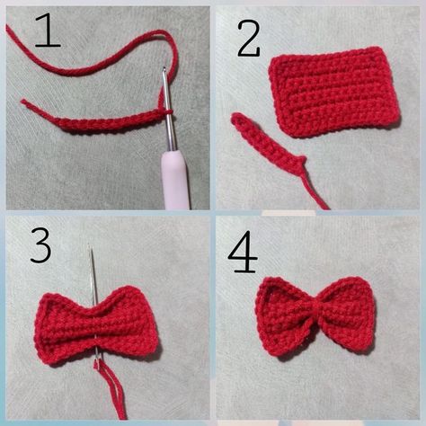 Projek Mengait, Crochet Tutorial Pattern, Beginner Crochet Tutorial, Quick Crochet Patterns, Crochet Keychain Pattern, Mode Crochet, Pola Amigurumi, Crochet Hair Accessories, Crochet Business