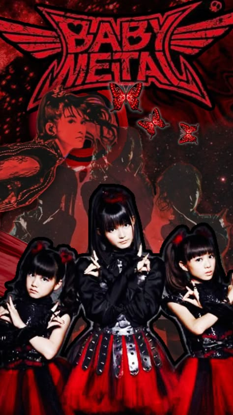 Baby Metal Wallpaper, Bm Wallpaper, Babymetal Wallpapers, Babymetal Icons, Weird Music, Jpop Aesthetic, Potential Wallpaper, Metal Wallpaper, Strange Music